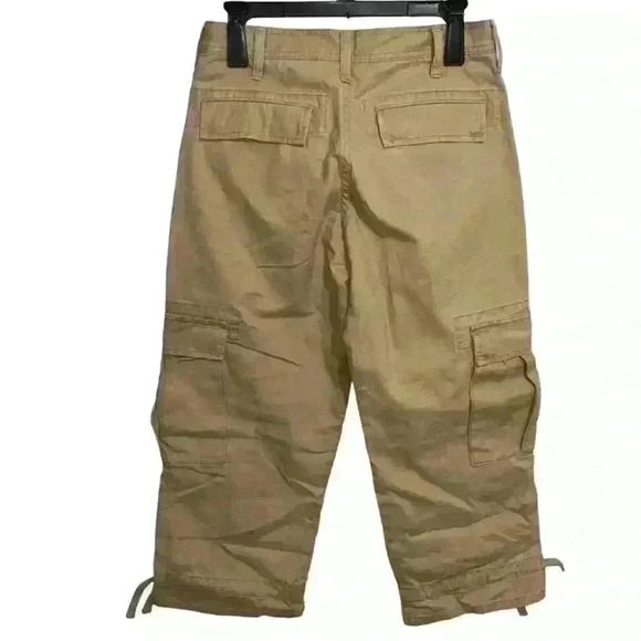 Sundance Cotton Cargo Capris Pants Khaki (thick fabric) - Size 4 100% Cotton - Picture 3 of 4